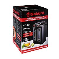 Термопот Sakura SA-1355BK, 1200 Вт, 5 л, регулировка t°, чёрный