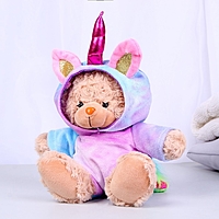 Мягкая игрушка "Мишка в костюме единорожки", 20 см