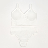 Комплект женский (топ, трусы) цвет белый, размер 42-44