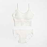 Комплект женский (топ, трусы) цвет белый, размер 42-44