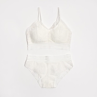 Комплект женский (топ, трусы) цвет белый, размер 42-44