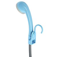 Портативный походный душ ZEIN: лейка, шланг, помпа с USB-кабелем, держатель, крючок