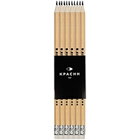 Карандаш ч/г Красин "Конструктор" HB шестигр, заточен, с ластиком 346212