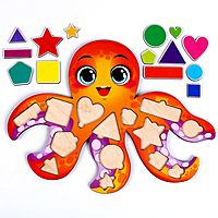 Развивающая игрушка «‎Учим формы и цвета с осьминогом»‎