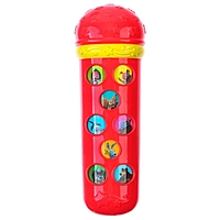 Музыкальный микрофон Маша и Медведь  SL-06034 звук, цвет красный