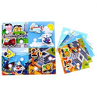 Игра на липучках Машинки 8 фигурок