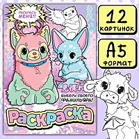 Раскраска "Выбери своего фамильяра", А5, 16 стр., Аниме