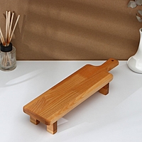 Доска сервировочная с ручкой Adelica, на ножках, берёза, 38×10,5×6,5