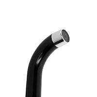 Смеситель для ванны ZEIN Z2494, излив 20 см, кран-букса 1/2", с душевым набором, черный/хром