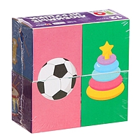 IQ кубики «Любимые игрушки», 4 шт