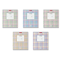 Тетрадь 18 листов в клетку ErichKrause Optima "Новая шотландка", обложка мелованный картон, блок офсет, белизна 100%, МИКС