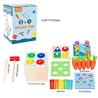 Логический центр 5 в 1 "Играем и развивемся" 11,7х11,7х1см.