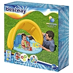 Бассейн надувной Ракушка 115х89х76см с навесом 52568 Bestway