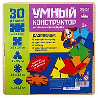 Настольная игра Умный конструктор из дерева 30 деталей