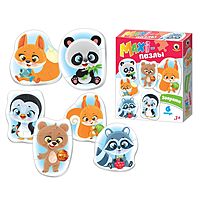 Макси-пазлы Зверята 6 картинок