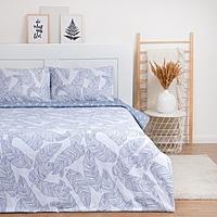 КПБ LoveLife 1,5сп Feathers 143*215см,150*225см,50*70см-2шт,100%хлопок,сатин,125г/м²