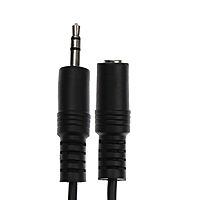 Кабель-удлинитель аудио Belsis BL1034, Jack 3.5 мм(m)-Jack 3.5 мм(f), 5 м, черный