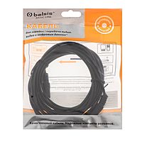 Кабель-удлинитель аудио Belsis BL1034, Jack 3.5 мм(m)-Jack 3.5 мм(f), 5 м, черный