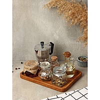 Блюдо - поднос для сервировки "Арно", 25х18х2 см, дуб