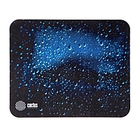 Коврик для мыши Cactus Water Drops, 220х180х2 мм, черный