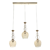 Светильник Giulia 3х40Вт Е27 золото 59х13х65(32)см