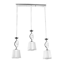 Светильник Martina 3х40Вт Е27 хром 60х14х65(31)см