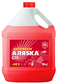 Антифриз Аляска -40 G11 Red 10 кг красный