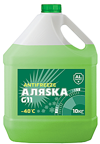 Антифриз Аляска -40 G11 Green 10 кг зеленый 