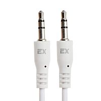 Кабель аудио AUX Exployd EX-K-473, Jack 3.5 мм(m)-Jack 3.5 мм(m), 1м, белый