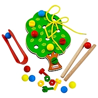 Сортер Alatoys с пинцетом "Дерево"