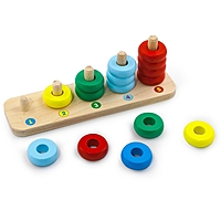 Пирамидка "Счеты", 15 деталей