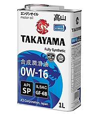 Масло моторное Takayama 0W-16 GF-6B SP 1 л синт.