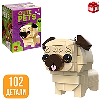UNICON Конструктор "Cute pets",  Мопсик, 102 детали