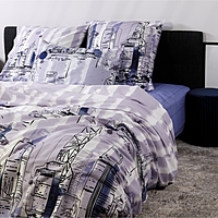 КПБ евро Luisa de Rizzo Гонконг 200х220см, 200х220см, 70х70см 2шт, бязь 120г/м хл100%