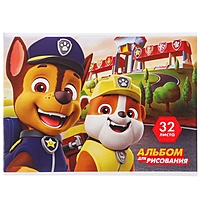 Альбом для рисования А4, 32 листа, Paw Patrol