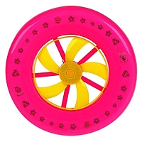 Тарелка летающая, фрисби Барби,  со светом и турбиной