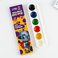 Акварельные краски 6 цветов ArtFox STUDY картон, без кисти