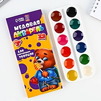 Акварельные краски 12 цветов ArtFox STUDY картон, без кисти