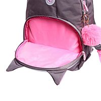 Рюкзак школьный, 40 х 27 х 20 см, Grizzly 360, эргономичная спинка, отделение для ноутбука, + брелок, серый RG-360-7_4