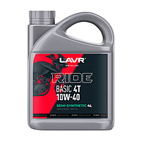 Масло моторное LAVR RIDE BASIC 4T 10W-40 SL 4 л Ln7750