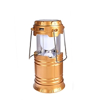 Переносной фонарь Lamp складной, 1 диод, 1 режим, зарядка от сети, солнечная батарея, микс