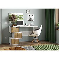 Стол компьютерный «СК 11», 3 ящика, 1220×520×750 мм, цвет белый/дуб вотан