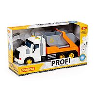 Автомобиль-контейнеровоз инерционный «Профи», цвет оранжевый