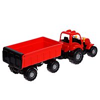 Игрушка Трактор Крепыш с прицепом №1 цвета в ассортименте