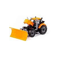 Трактор инерционный «Прогресс», с лопатой-отвалом, цвет оранжевый