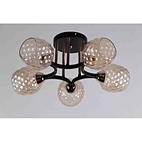 Люстра "Любовь" 5х60Вт Е27 черный 53х53х23см