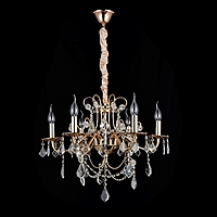 Люстра "Вита" 6х40Вт Е14 золото 58х58х50(88)см