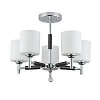 Люстра "Техник" 5х60Вт е27 хром/черный 50х50х39см
