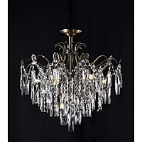 Люстра "Арина" 8х60Вт Е14 бронза 58х58х53см