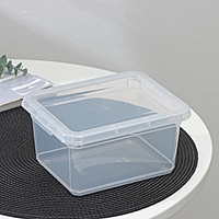 Контейнер д/хранения с крышкой 2л 19х15,3х9,8см "Palm", прозрачный
